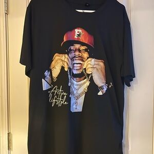 ROMWE Black Short‑Sleeve Tee Size XL Everyday Essential